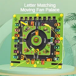 Magnetic Letter Pairing Busy Board Parking Maze Color Recognition Pen Grip Training Hand Eye Coordination Montessori Puzzle Toys