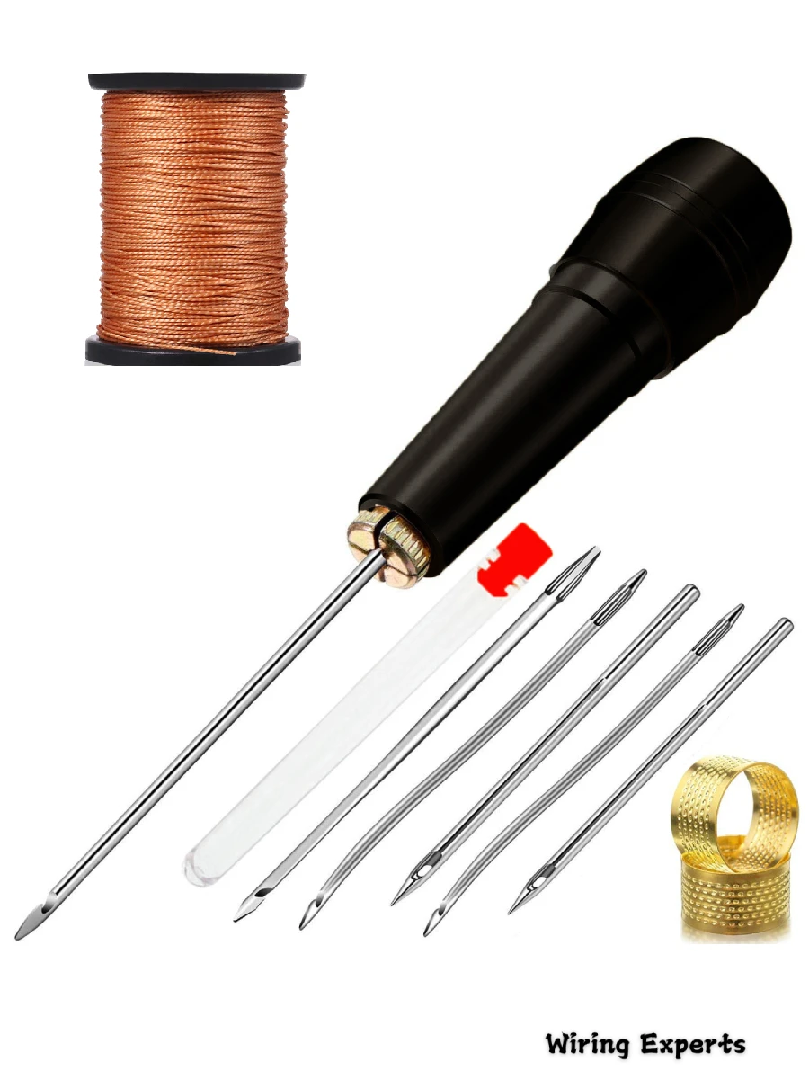 Black Leather Sewin…