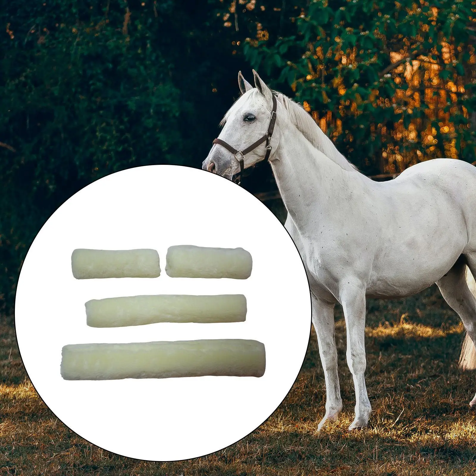 Plush Halter Cover Replacement Soft Protection Wrap for Horses Prevent Chafing Riding Stable Gear