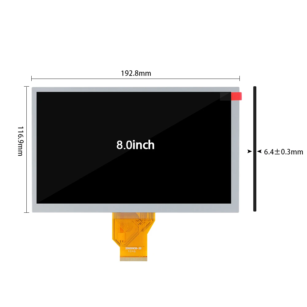 8inch TFT LCD displays AT080TN64 LCD Screen 8 Inch 800(RGB)×480 For Automotive Display car screen