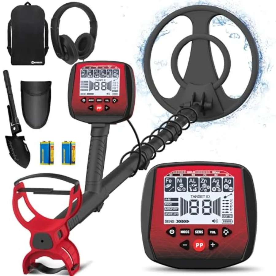 Professional Metal Detector 2026 New Model 5 High-Precision Detection Modes IP68 Waterproof Search Coil Color Display Adjustabl