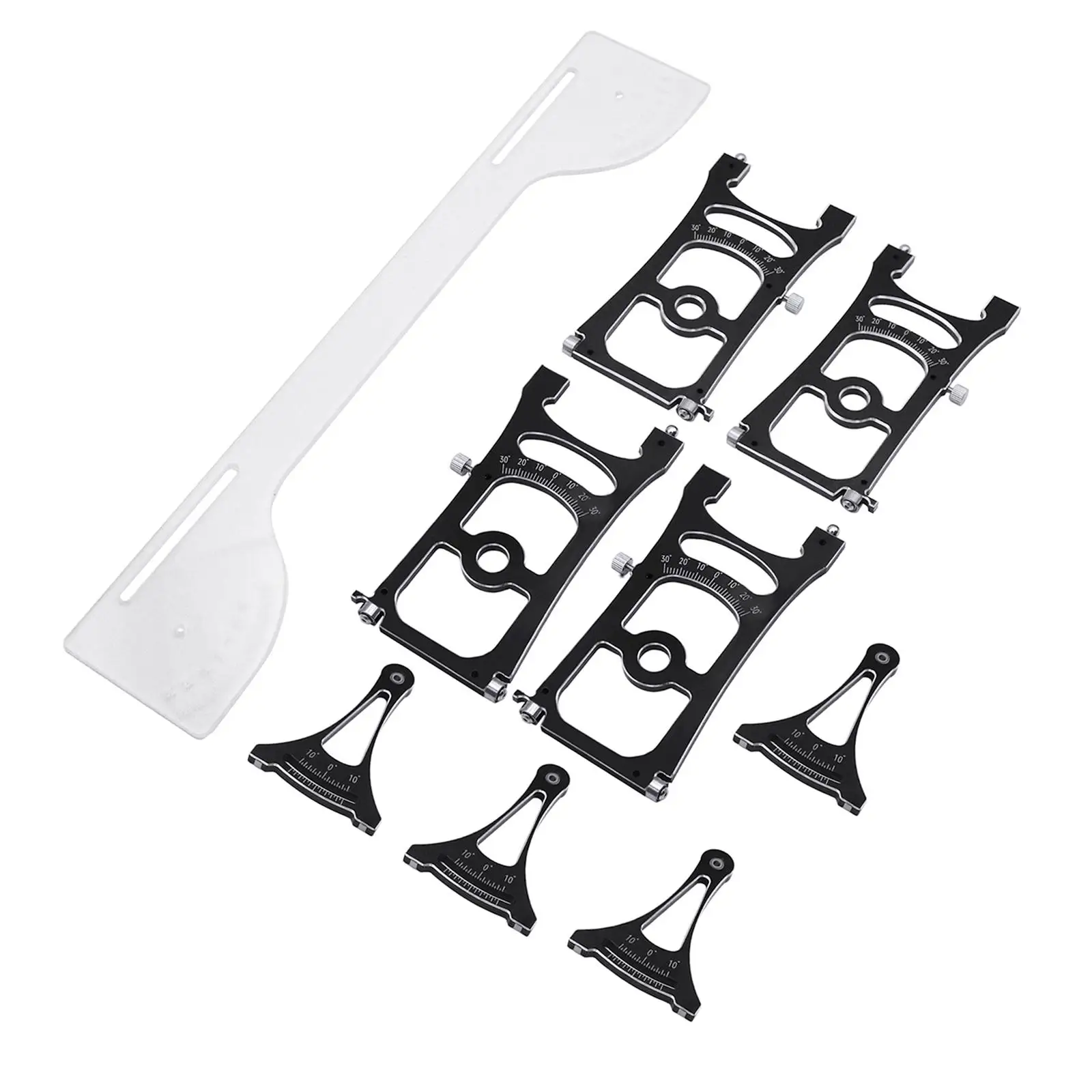 Off Road Chassis Setup System Set Alignment Tool Multifunctional Easy to Install Adjustment Ruler for 1/8 1/7 Rally