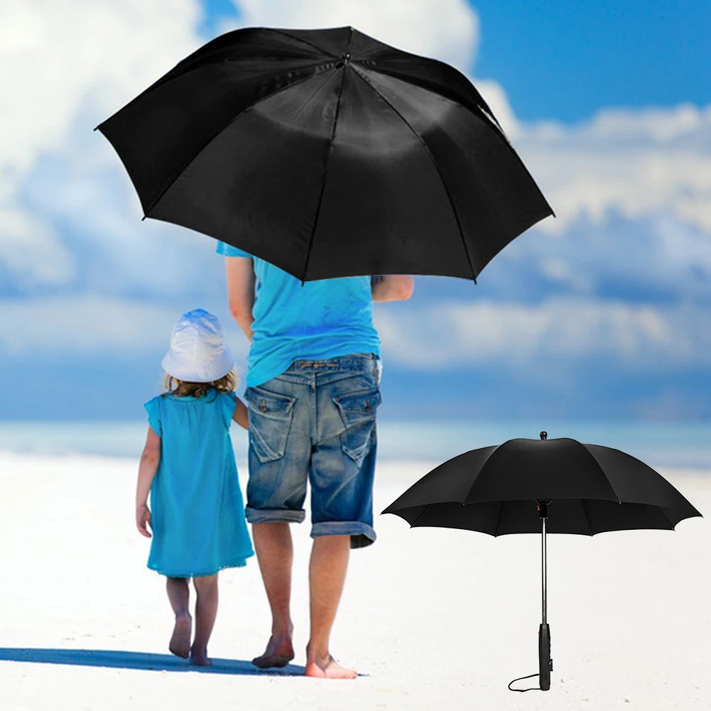 UV Blocking Umbrellas with Fan Spray Battery Powered Mist Fan Umbrellas for Patios Sand Travel