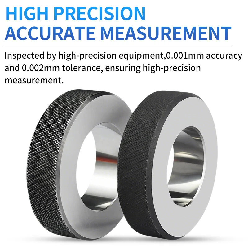 UT TAP 1pcs Φ1-60mm Metric Smooth Ring Gauge Tolerance：±0.002mm Inner Diameter Calibration High-Precision Measure Tool