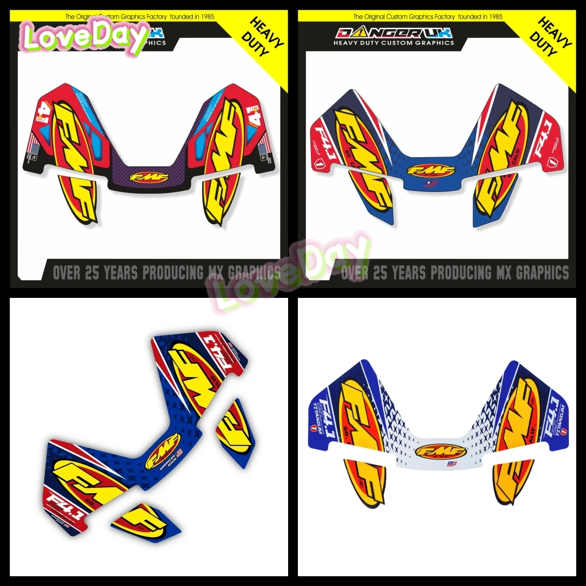 FMF Sticker Motorcycle Exhaust Muffler Pipe Decals FMF POWERCORE Vinyl Waterproof Moto Auto Stickers Racing Protection Sticker