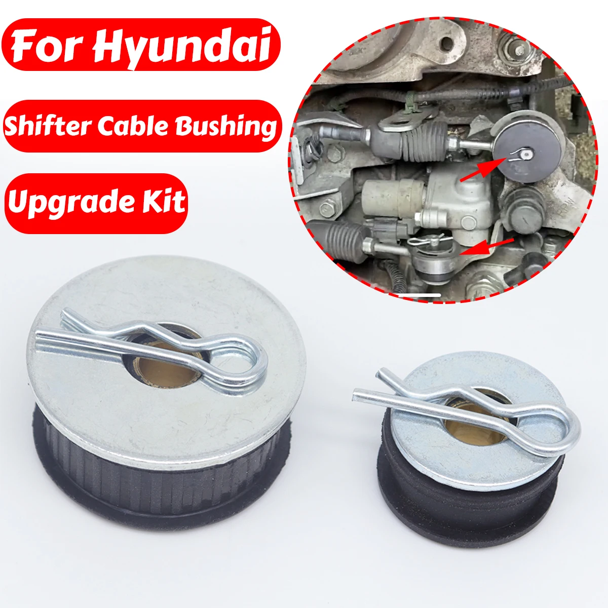 

Для Hyundai Accent Solaris Elantra коробка передач, трос переключения передач, втулка рычага, селекторный торцевой стержень, соединительный с штифтом шайбы, зажим