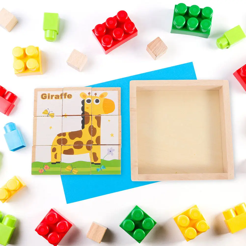 

Набор из 2 деревянных квадратных подставок-органайзеров для пазлов, блоков и поделок, штабелируемые лотки для сортировки