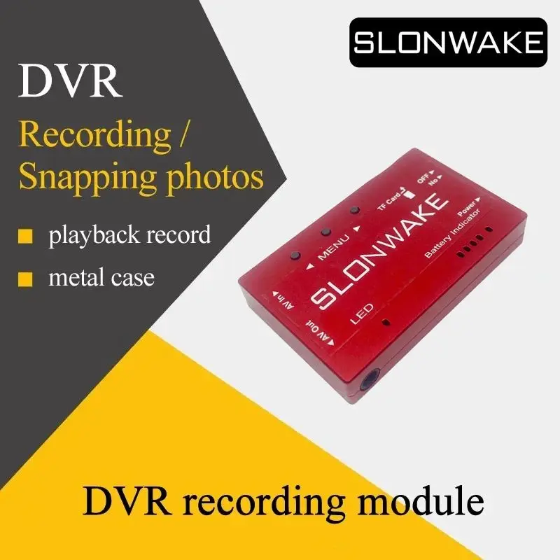 Newest Mini DVR HD Audio Video Recorder Recording or Snapping Photos Built-in 3.7V 500mah Battery for FPV AV Monitors/VR Goggles