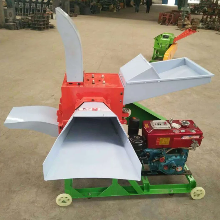 AIROW Weiwei 9ZF400 diesel Engine Grass Chopper Hammer Mill Chaff Cutter Grass Crop Cutter for Sale