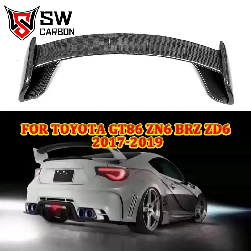 Carbon Fiber RO Style Rear Wing for Toyota GT86 BRZ ZN6 ZD6 Trunk Spoiler Wing Splitter Diffuser Air Ripper