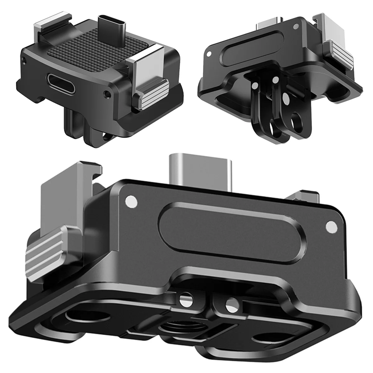 Conector adaptador de montaje Cámara cardán 1/4 Soporte de liberación rápida Base de carga de cámara para Pocket 3