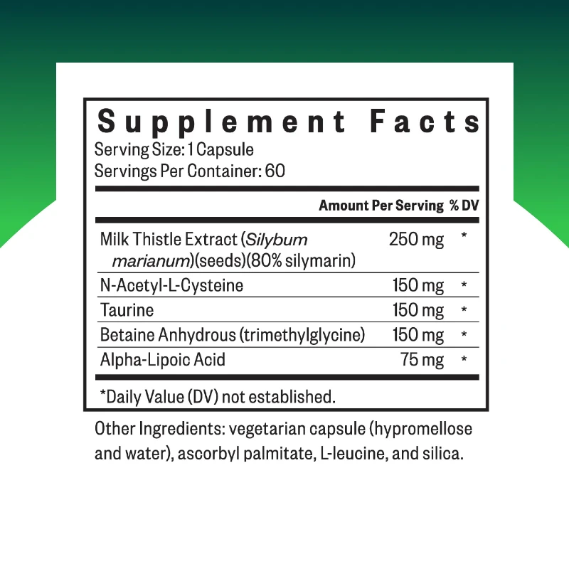 Liver Supplement-Contains Milk Thistle,NAC,and ALA To Help Cleanse and Detoxify,Boost Metabolism,and Support Immune Cell Health