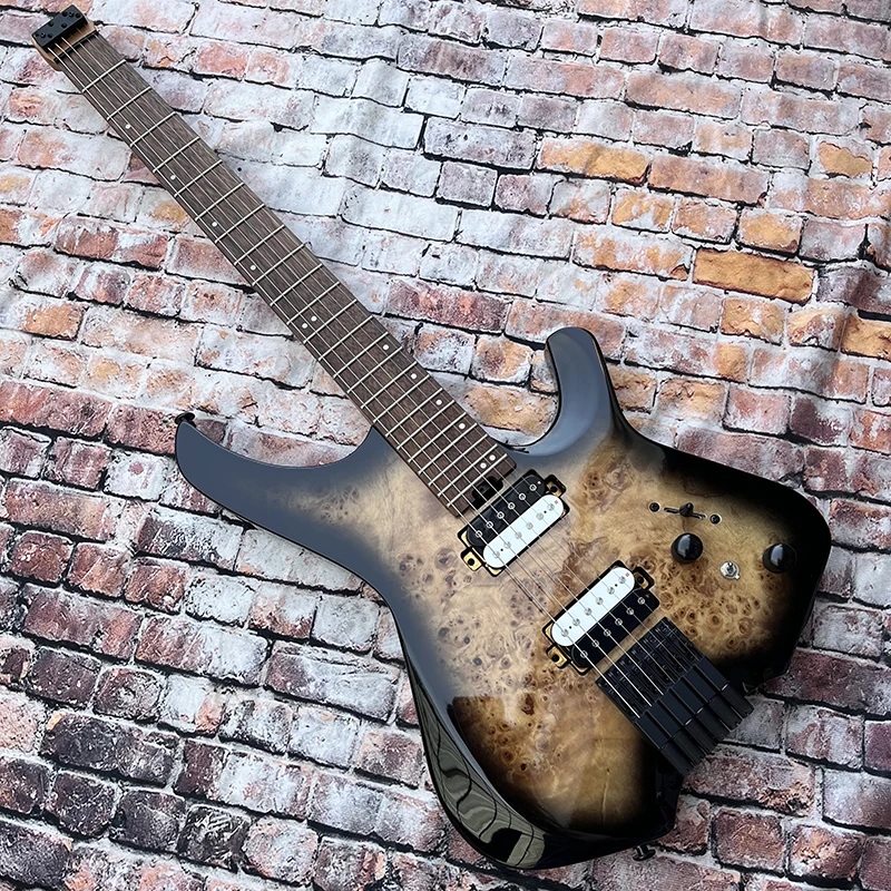 Classic 24 tone headless electric guitar, alder body, baked maple neck, quality accessories, free delivery home.