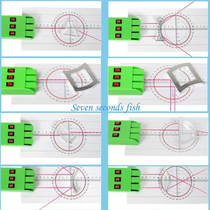L74B 10PCSACRYLIC LENS DESTRAÇÃO ENSINO FÍSICA, Conjunto Experiências Optics Física