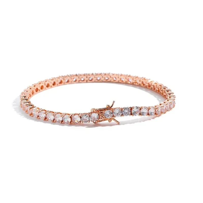 100% 925 Sterling Silver 3mm 4mm 5mm High Carbon Diamond Fashion Super Flash Tennis Bracelet Party Fine Jewelry Gift Wholesale - view 5