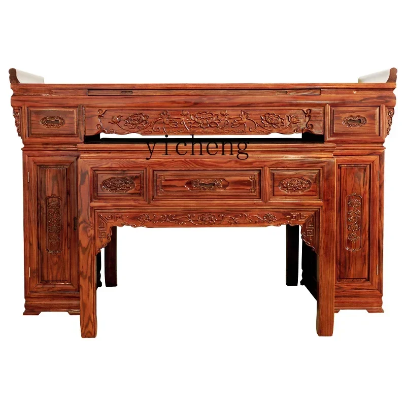 JJ  Buddhist shrine household modern solid wood Chinese Buddhist table, shrine table, table, God of Wealth tribute table