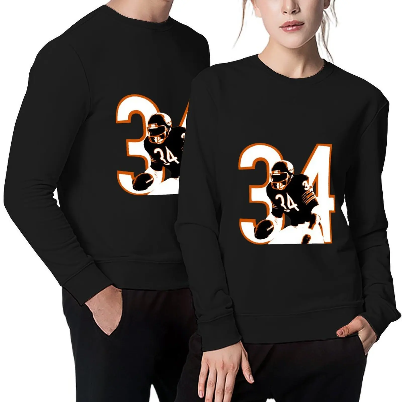 

WALTER PAYTON Pullover men's clothing fashion men men's sweat-shirt set men's clothes aesthetic sweatshirts
