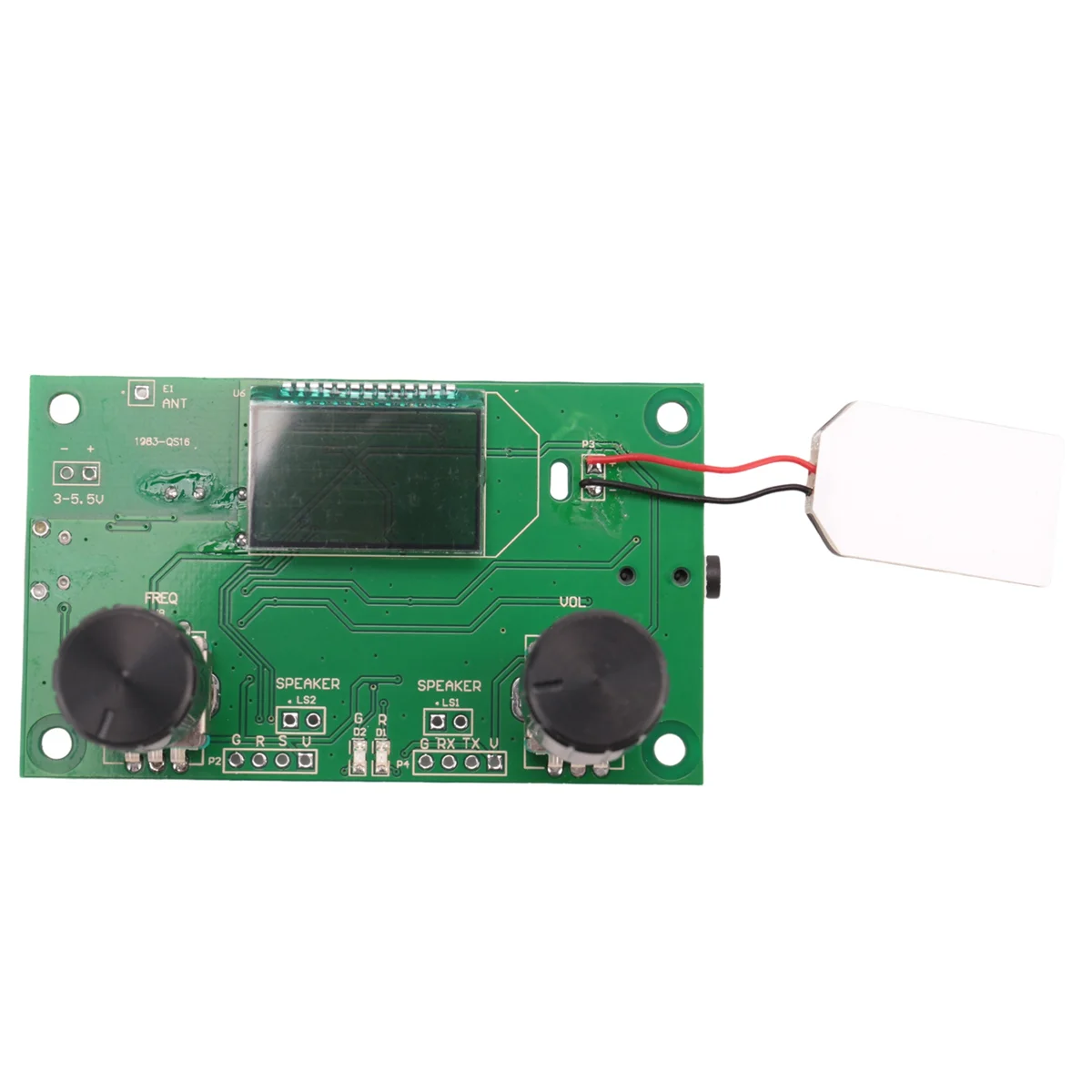 FM Radio Receiver Module 87-108MHz Frequency Modulation Stereo Receiving Board with LCD Digital Display 3-5V DSP PLL