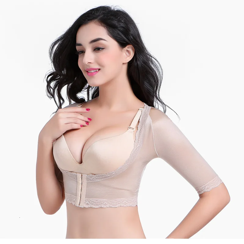 Shapewear Arm Correction Slim Sleeves Underwear Body Shaper Arms Butt Lift Chest Women Shaper Tops Short Sleeve Crop