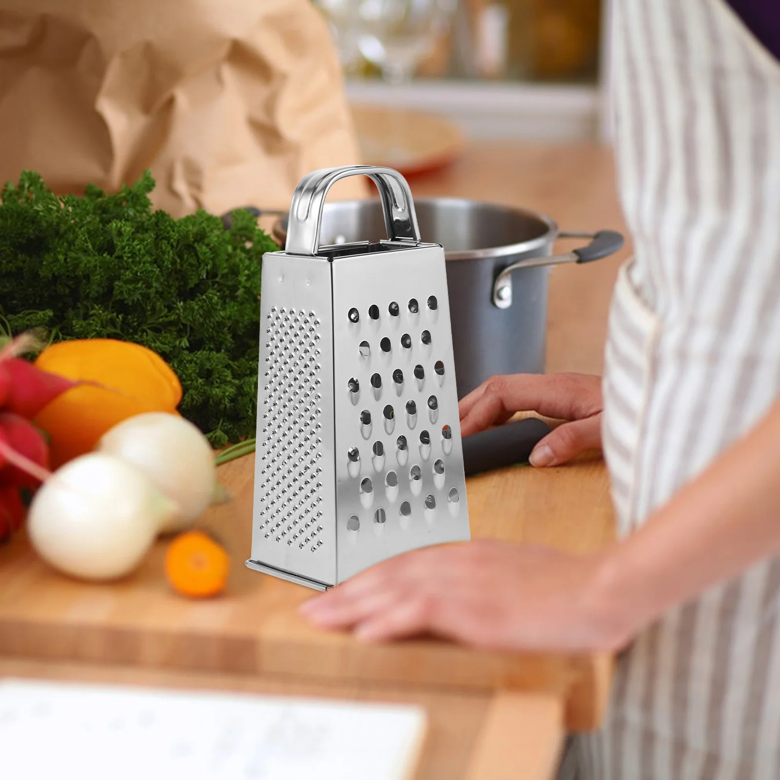 Four-sided Grater Cheese Stainless Graters for Kitchen Vegetable Grating Tool Food Grinder Handheld Steel Shapes Tools