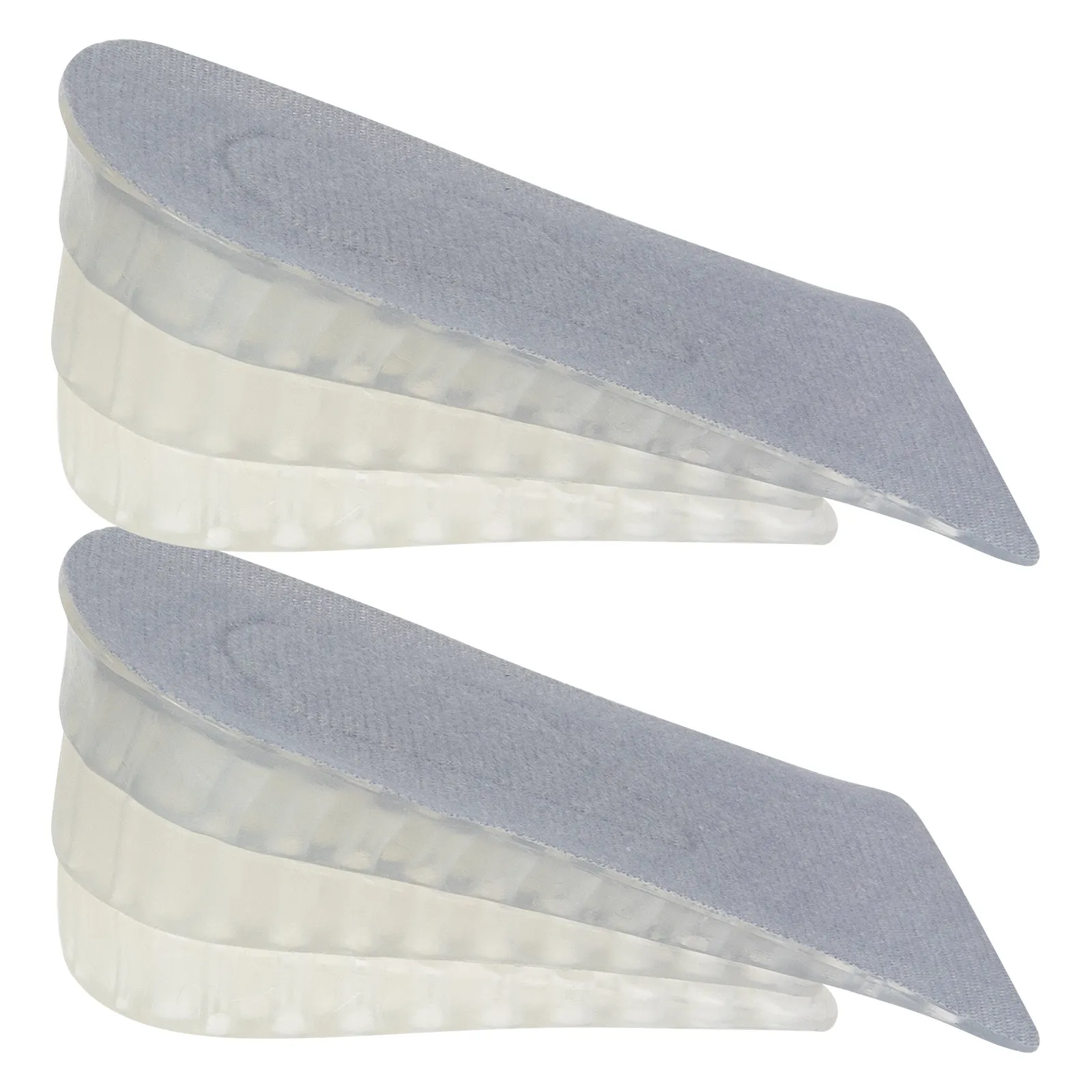 2Pairs Height Increase Insoles Invisible Silicone Heel Lift Shock Absorption Comfortable Breathable Shoe Pads for Running Dress