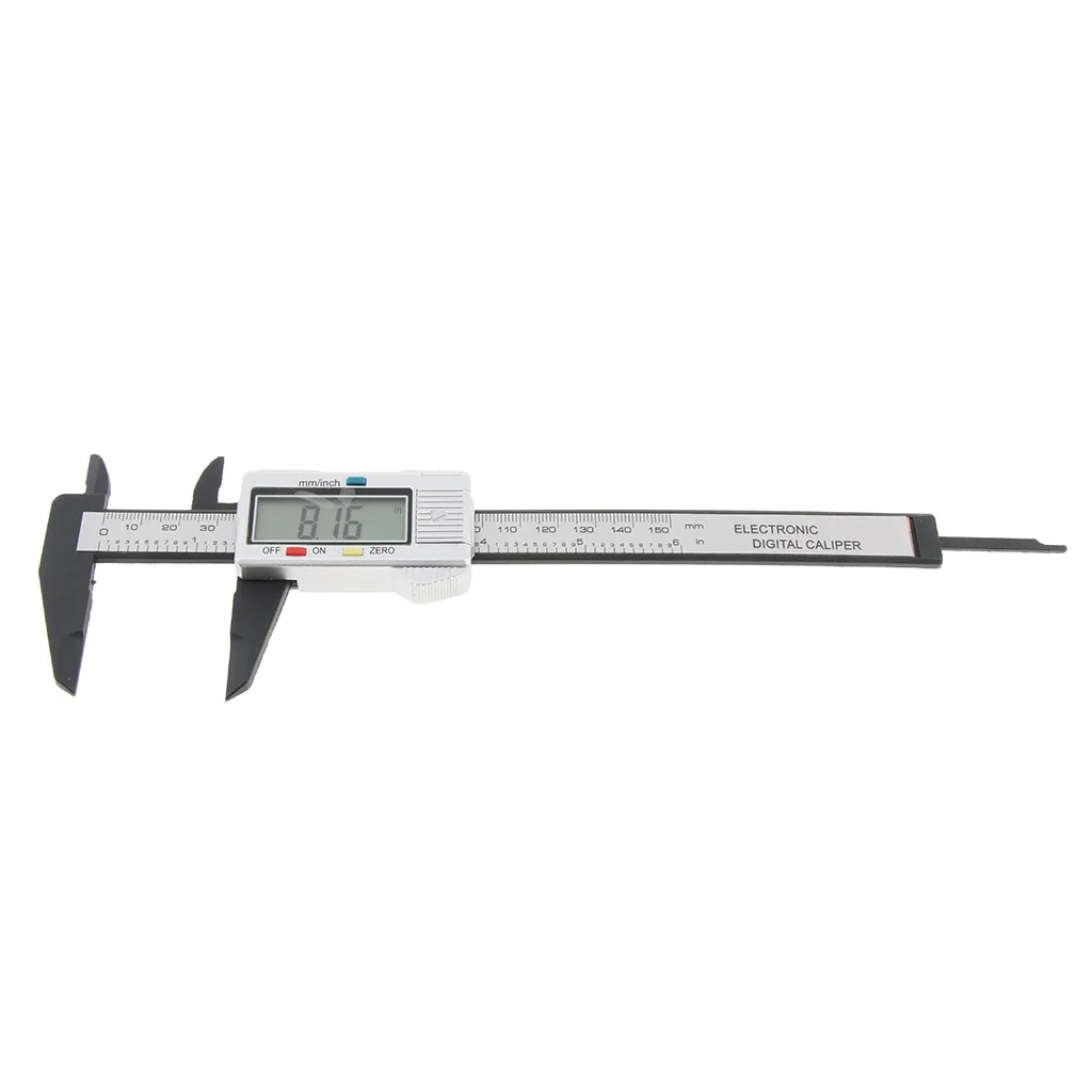 

0-150mm Plastic Digital Vernier Caliper Mm/Inch Reading Silver