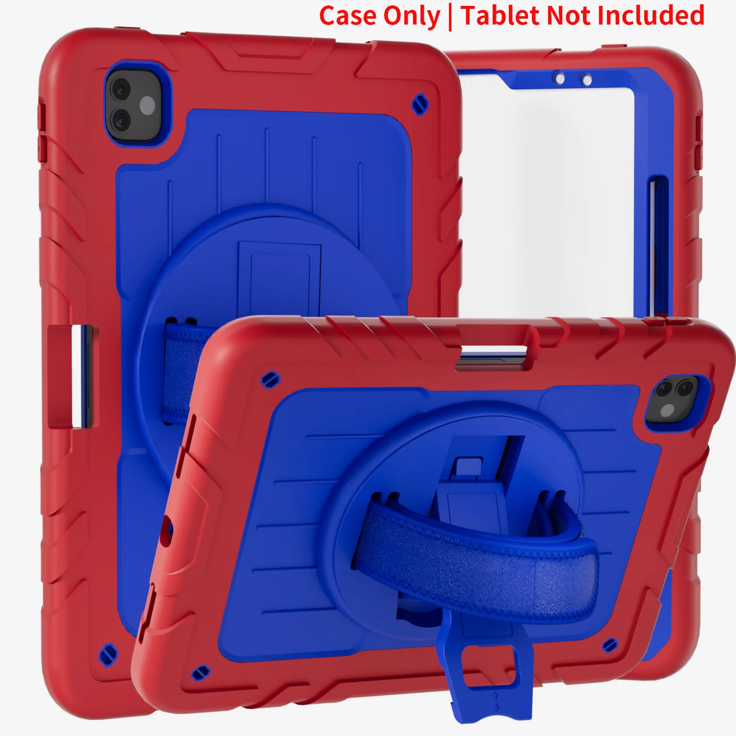 

Protective Case for iPad Pro 11-inch 2024 (M4), Shock-Resistant Case with Screen Protector, 360° Rotating Stand, Hand/Shoulder S