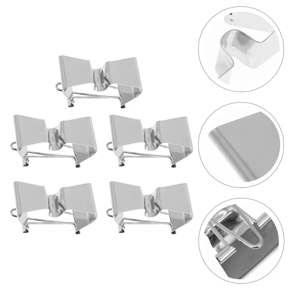 

5 Pcs Cloth Clip Canvas Tarp Clips Wet Panel Carrier for Paintings Stainless Steel Artist Clamps