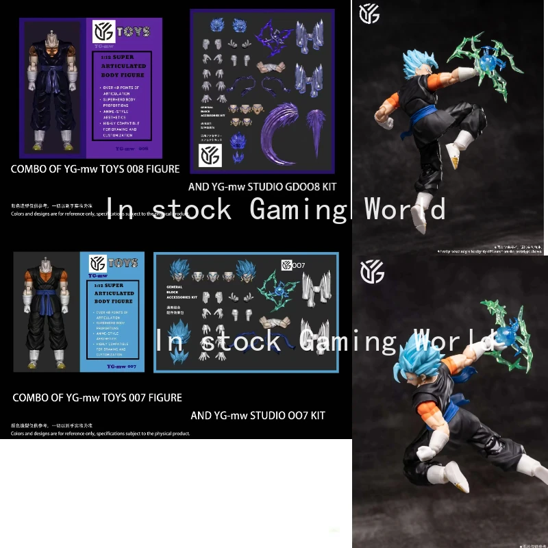 YGmw Toys OC Toys Dragon Ball SHF Super Saiyan SSJ Veggetoo Son Goku végito 3.0 corps de figurine