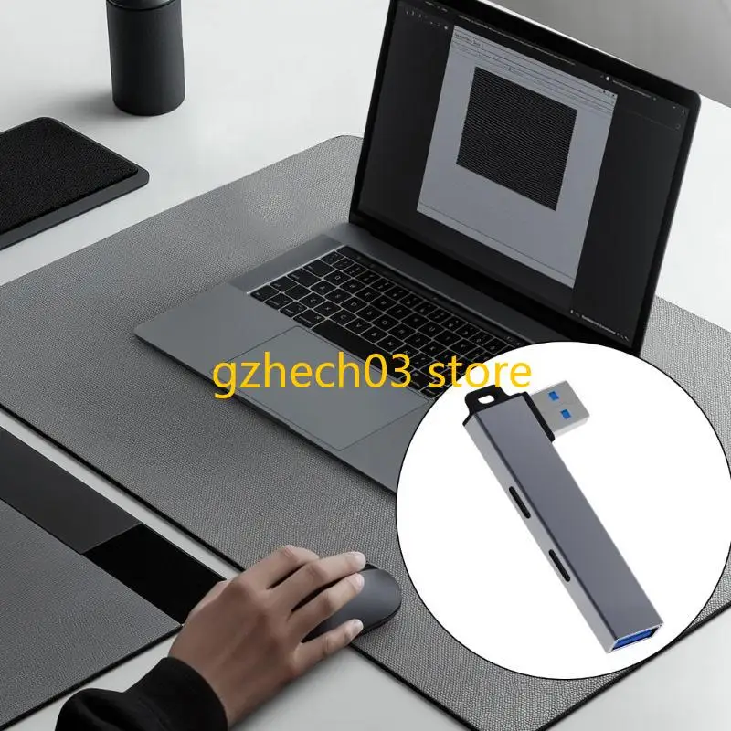 

G2AC Compactly USB3.0 Hub USB3.0 to 2 Type C and USB3.0 Hub for Easy Port Expansion Compatible for Window Linux Androids