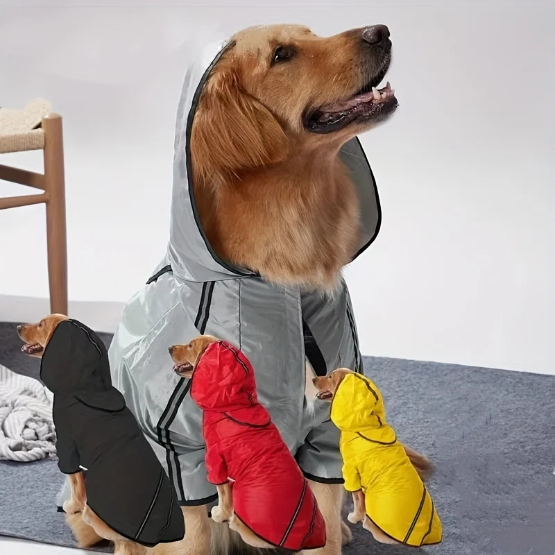 [Measure the Size before Placing an Order, Suitable for Medium, Medium, and Large-sized Dog Raincoats] Dog Raincoats, Hooded Rai