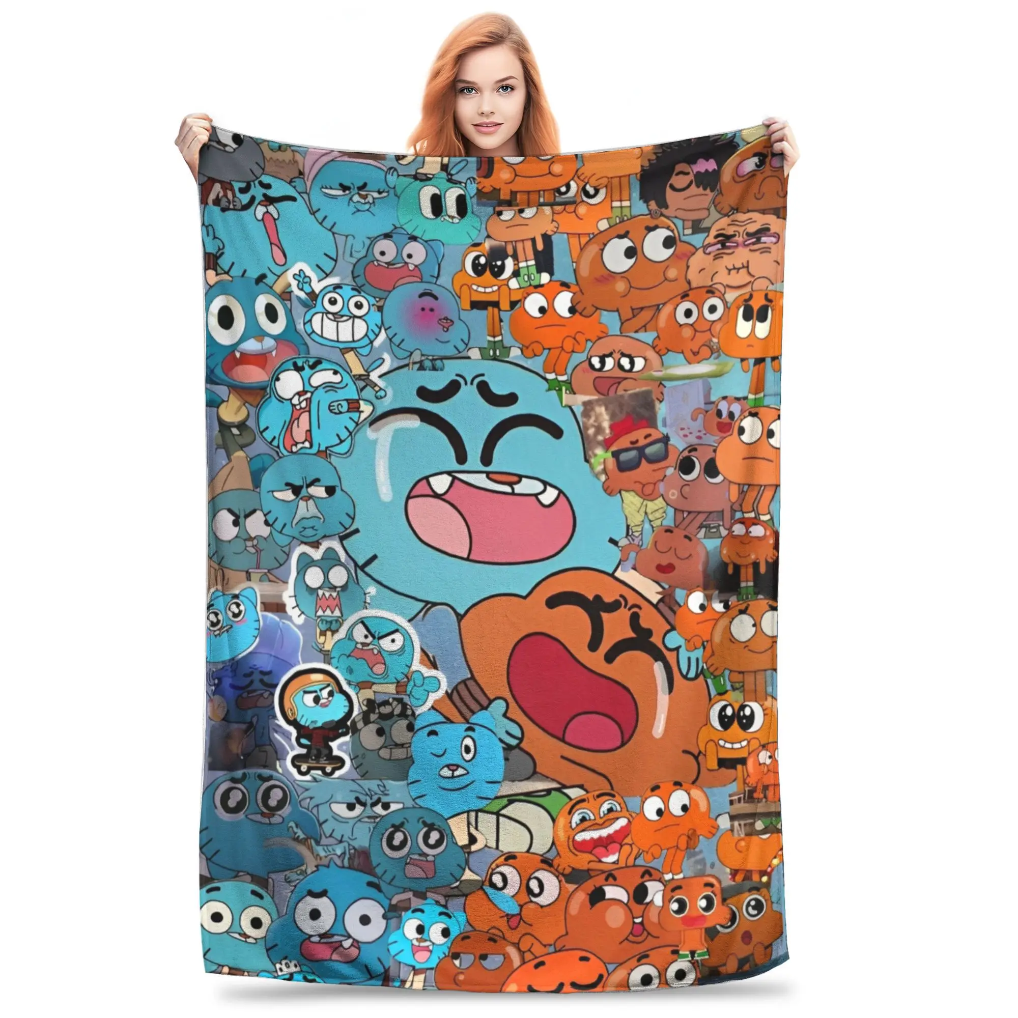 The Amazing World of Gumballs Blanket Super Soft Cozy  Throw Blankets for Bed 50x60 Inch Multiple Sizes Bedspread