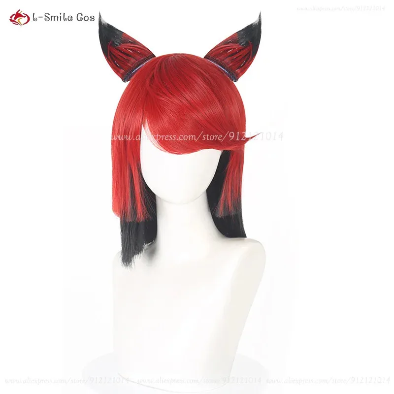 Аниме Hotel Alastor с ушками, карнавальный костюм, термостойкие синтетические волосы, мужские и женские вечерние парики + шапочка для парика