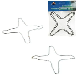 2PCS Stainless Steel Holder Gas Cooker Support Rack Camping Iron Stove Ring Heat Diffuser Small Pot Stand For Kitchen Cooking