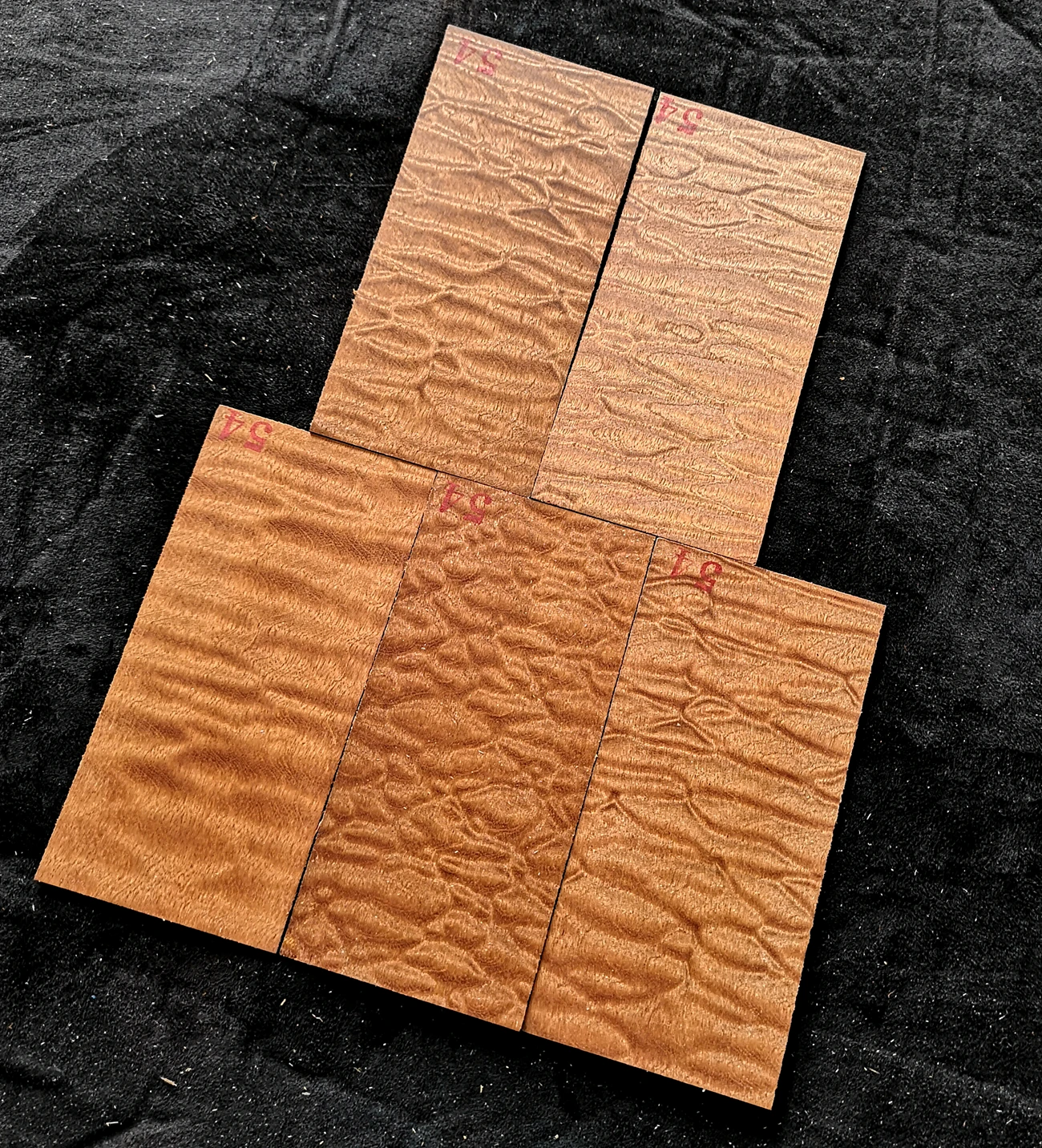 5pcs Ball pattern Shabili water wave pattern guitar Headstock veneer guitar head plate series guitar making material 200*90*2mm