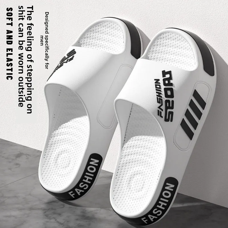 

Men's Summer Outdoor Bath Slippers Anti-Slip Home Use Large Size Cool Sandals Breathable Wear-Resistant Smell-Proof