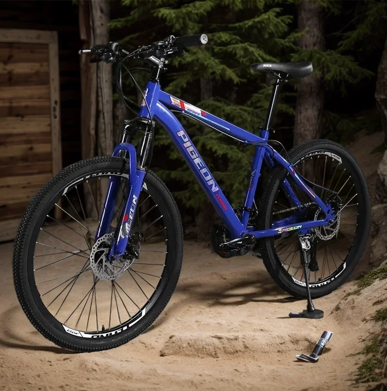 

24-дюймовый 26-дюймовый MTB амортизирующий горный велосипед со спицами, рама из высокоуглеродистой стали, беговый велосипед, городской велосипед для взрослых