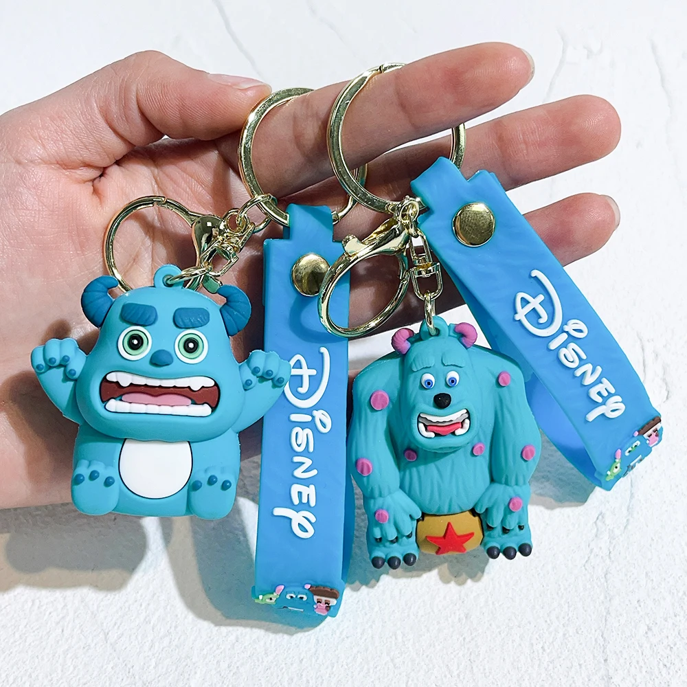

Силиконовый брелок Disney Monsters Inc. с персонажами Салли, Майком и Буу, милый мультяшный кулон, украшение для сумки, подарок