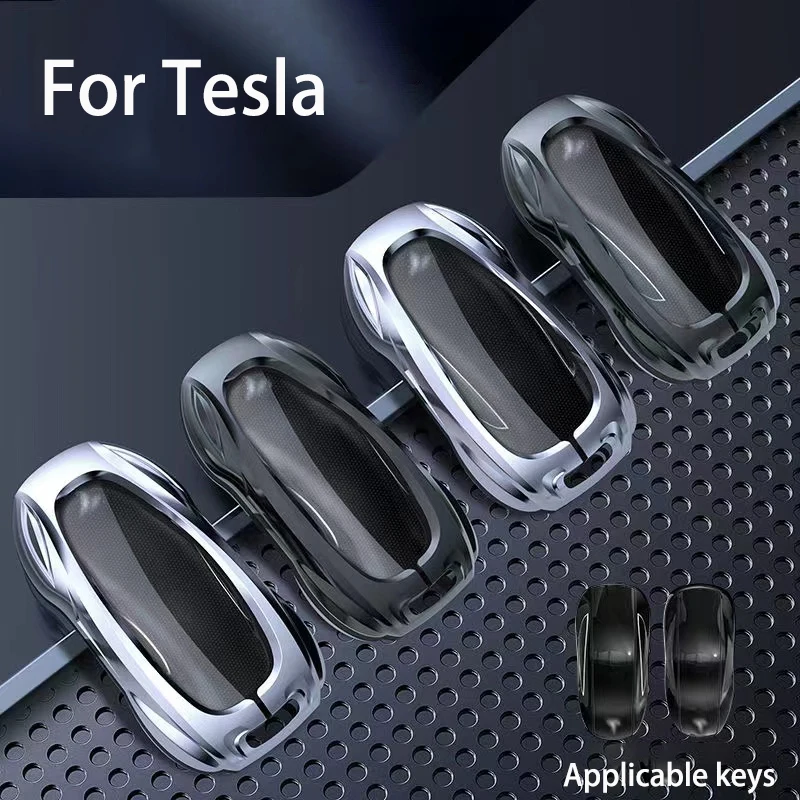 For Tesla Model 3 Model Y Model S Model X Sports exterior key metal protective shell Key case