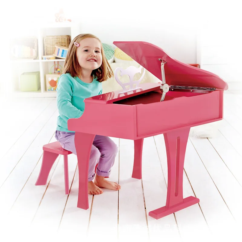 30-Key Wooden Piano, Kids Musical Toy for 3-10 Years Old, Boys and Girls, Home Use, Triangular Upright Design