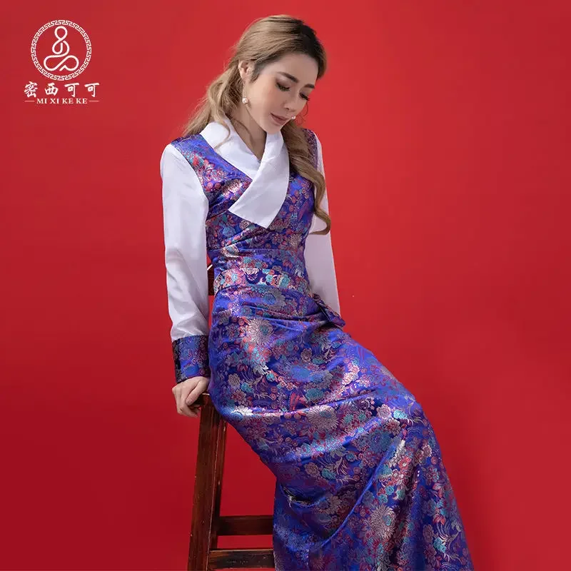 

2026 Костюм Кзжан Лхаса в этническом стиле Бола Туристический костюм для фотографии