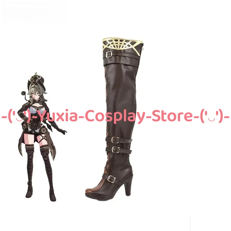 يوكسياكوسبلاي! أحذية هونكاي إمباكت 3rd VILL-V التأثيرية أحذية أنيمي لعبة شخصية الدعامة أحذية من جلد البولي يوريثان أزياء حفلات الهالوين