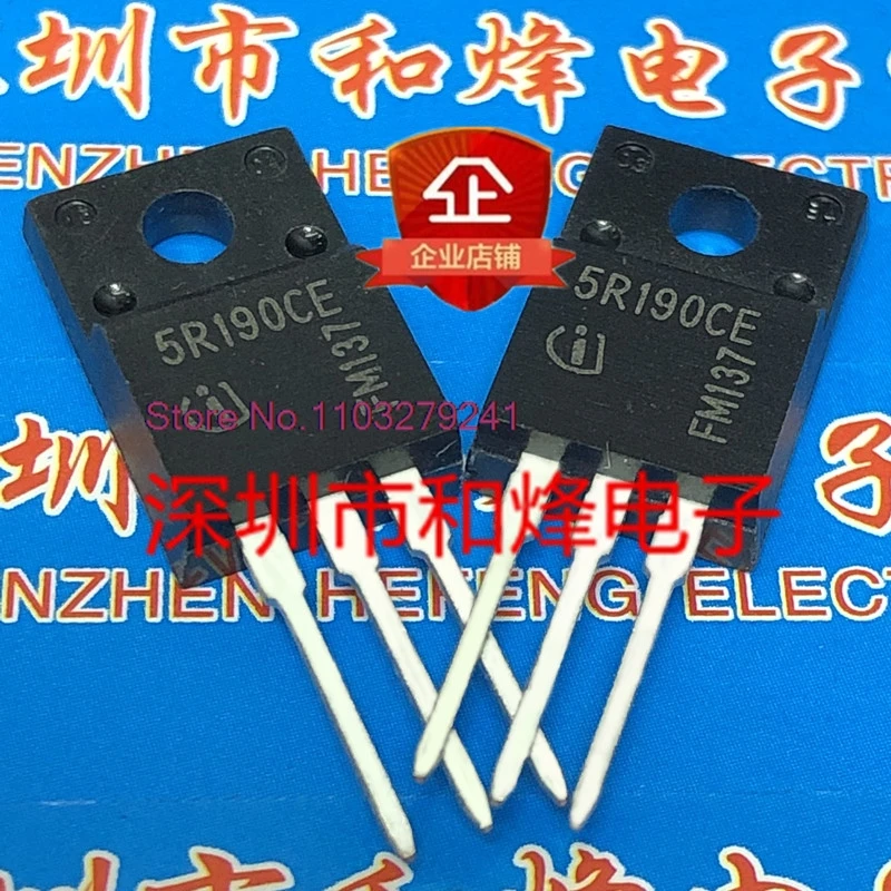 5 pcs/lot, ipa50r190ce, 5r190ce, to-220f, 550v, 63a