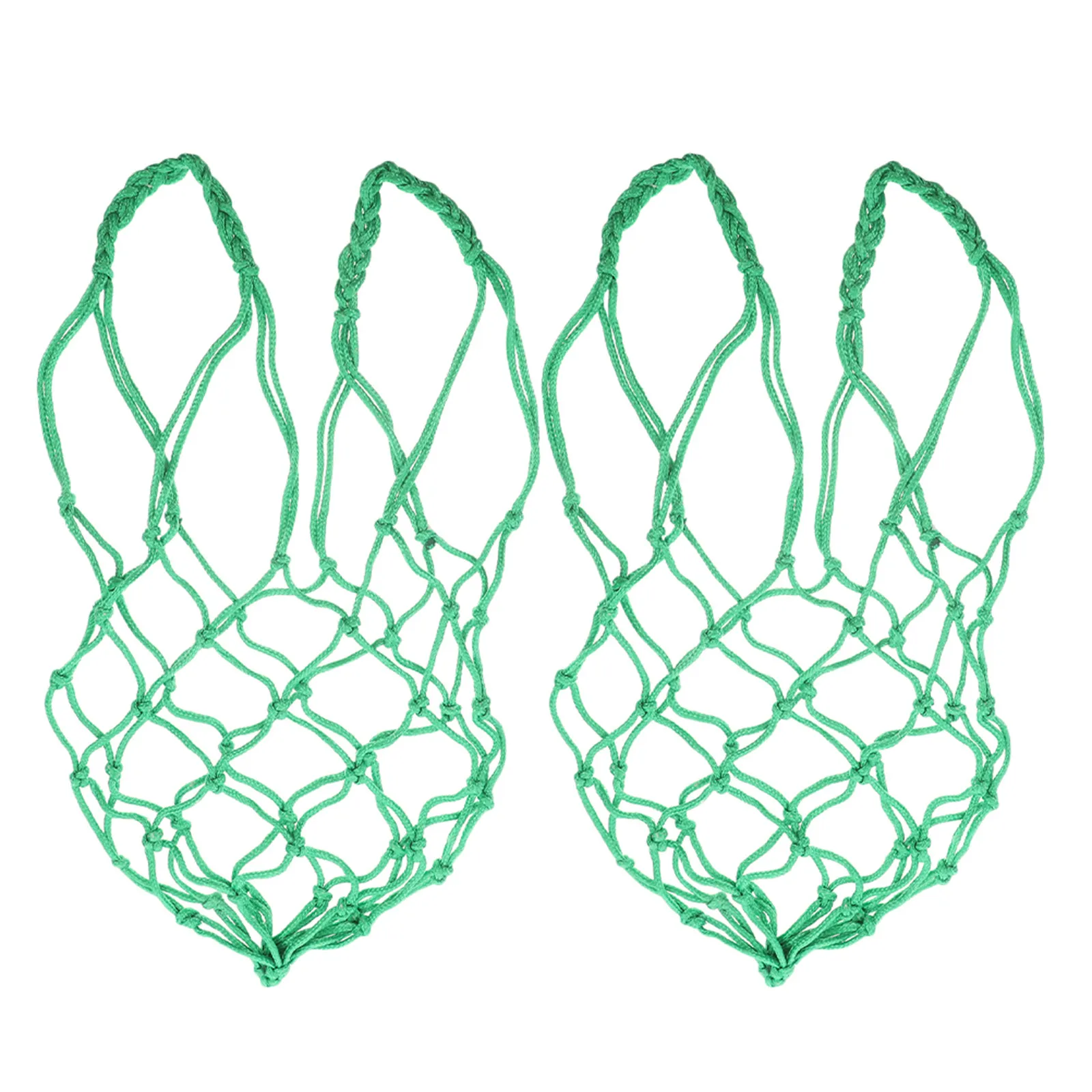 2 Bolsas de Malla de Nailon Colgantes para Alimentación Lenta de Ganado, Comedero de Heno para Cabras, Caballos, Ovejas, Uso en Exteriores, Comedero para Cabras