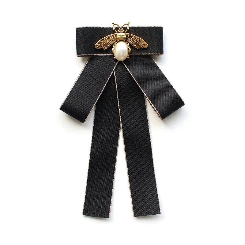 * Высококачественный галстук-бабочка со стразами и жемчугом, женский студенческий стиль, британский банк, стюардесса, рубашка, аксессуары, ювелирные изделия ручной работы, женские банти