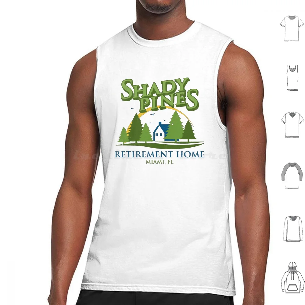 Shady Pines Tank Tops Print Cotton Golden Girls Golden Girls Retirement Home Show Classic Pop Pop Culture Tv Series 80S