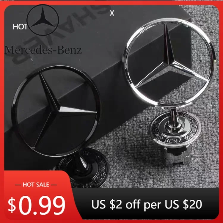 

Автомобильная наклейка 3D Металл Синий Хром Звезда Капот Капот Логотип Эмблема Значок Для Mercedes Benz W203 W204 W205 W210 W211 W212 W213 W214 W2