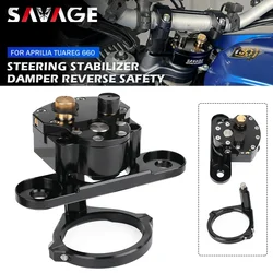 For Aprilia Tuareg 660 2021-2024 Steering Damper Stabilizer Motorcycle Steering Shock Absorber Kit Reverse Safety Accessories