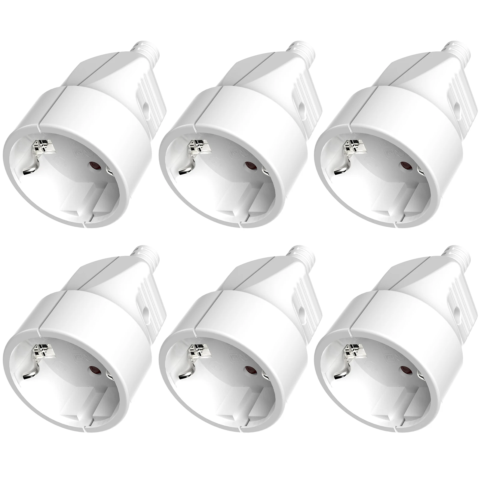 3 stücke EU Schuko Stecker Kupplung 2-Pole Deutsch Stecker Ersatz Wiederaufdrahtbare Buchse Stecker Für Power Verlängerung kabel