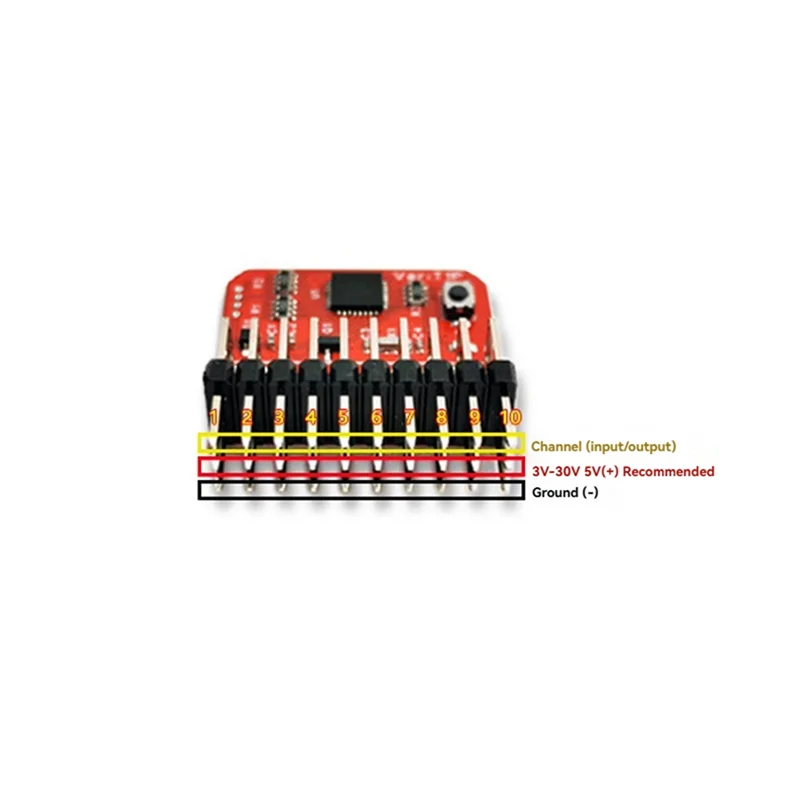 Receptor remoto modelo ABJF-3-30V T1P PWM a PPM/SBUS/ELRS para módulo convertidor de señal codificador DJI S.BUS de 32 bits